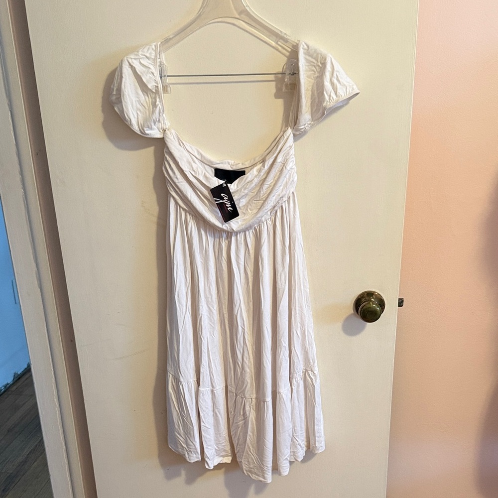 Moon Katz White Mini Dress